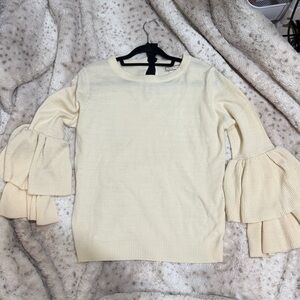 Flying Tomato Cream Sweater NEW never worn size L
